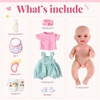 image:imageBABESIDE 12 Inch Baby Doll Realistic Full Vinyl Drink amp Wet Doll Set
