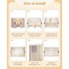 image:imageBABESIDE Portable Doll Wardrobe Storage Box for 1517cm Baby Doll Clothes with Hangers Telescopic Rod Doll Glasses Shoes Headphones Hat amp More  SpaceSaving and DustProof Design