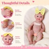 image:imageBABESIDE 12 Inch Baby Doll Full Vinyl Realistic Doll with Feeding Set
