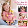 image:imageBABESIDE 12 Inch Baby Doll Full Vinyl Realistic Doll with Feeding Set
