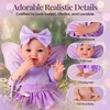 image:imageBABESIDE 12 Inch Baby Doll Full Vinyl with Butterfly Dress Up Accessories