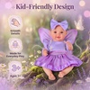 image:imageBABESIDE 12 Inch Baby Doll Full Vinyl with Butterfly Dress Up Accessories