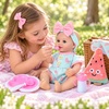 image:imageBABESIDE 12 Inch Baby Doll Full Vinyl with Watermelon Outfit amp Accessories