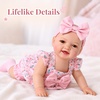 image:imageBABESIDE 15 Inch Baby Doll Soft Body Girl with Feeding Set amp Floral Outfit