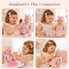 image:imageBABESIDE 15 Inch Baby Doll Soft Body Girl with Feeding Set amp Floral Outfit