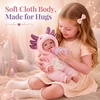image:imageBABESIDE Baby Doll 15 Inch Realistic Cloth Body Girl in Axolotl Outfit