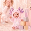 image:imageBABESIDE Baby Doll 15 Inch Realistic Cloth Body Girl in Axolotl Outfit