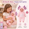 image:imageBABESIDE Baby Doll 15 Inch Realistic Cloth Body Girl in Axolotl Outfit