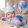 image:imageBABESIDE Baby Dolls 17inch Large Realistic Cute Soft Body Baby DollBlue