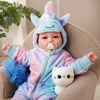 image:imageBABESIDE Baby Dolls 17inch Large Realistic Cute Soft Body Baby DollBlue