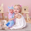 image:imageBABESIDE Baby Dolls 17inch Large Realistic Cute Soft Body Baby DollBlue