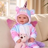 image:imageBABESIDE Baby Dolls 17inch Large Realistic Cute Soft Body Baby DollBluewhite