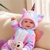image:imageBABESIDE Baby Dolls 17inch Large Realistic Cute Soft Body Baby DollBluewhite