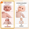 image:imageBABESIDE Baby Dolls 17inch Large Realistic Cute Soft Body Baby DollOffwhite
