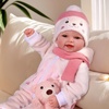 image:imageBABESIDE Baby Dolls 17inch Large Realistic Cute Soft Body Baby DollPinkwhite