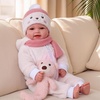 image:imageBABESIDE Baby Dolls 17inch Large Realistic Cute Soft Body Baby DollPinkwhite
