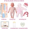 image:imageBABESIDE Baby Dolls 17inch Large Realistic Cute Soft Body Baby DollPinkwhite
