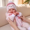 image:imageBABESIDE Baby Dolls 17inch Large Realistic Cute Soft Body Baby DollPinkwhite