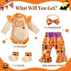 image:imageBABESIDE Halloween Reborn Baby Doll Clothes Set for 1722 Inch Dolls 5 Pcs Outfit with Romper BellBottom Pants Socks amp Headband Holiday Accessories for Pretend Play Doll Not Included