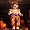 image:imageBABESIDE Halloween Reborn Baby Doll Clothes Set for 1722 Inch Dolls 5 Pcs Outfit with Romper BellBottom Pants Socks amp Headband Holiday Accessories for Pretend Play Doll Not Included