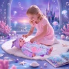 image:imageBABESIDE Mermaid Doll for Kids Realistic Newborn Baby Doll for Role PlayBlue