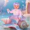 image:imageBABESIDE Mermaid Doll for Kids Realistic Newborn Baby Doll for Role PlayPink