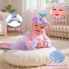 image:imageBABESIDE Mermaid Doll for Kids Realistic Newborn Baby Doll for Role PlayPink