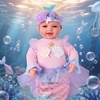 image:imageBABESIDE Mermaid Doll for Kids Realistic Newborn Baby Doll for Role PlayPink