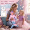image:imageBABESIDE Mermaid Doll for Kids Realistic Newborn Baby Doll for Role PlayPink