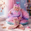 image:imageBABESIDE Mermaid Doll for Kids Realistic Newborn Baby Doll for Role PlayPurple
