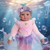 image:imageBABESIDE Mermaid Doll for Kids Realistic Newborn Baby Doll for Role PlayShown as Picture
