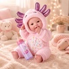 image:imageBABESIDE Baby Doll 15 Inch Realistic Cloth Body Girl in Axolotl Outfit