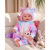image:imageBABESIDE Baby Dolls 17inch Large Realistic Cute Soft Body Baby DollBluewhite