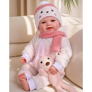 image:imageBABESIDE Baby Dolls 17inch Large Realistic Cute Soft Body Baby DollPinkwhite