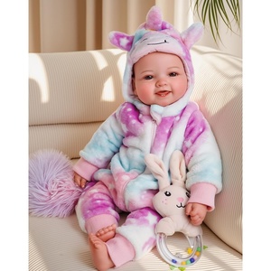 image:imageBABESIDE Baby Dolls 17inch Large Realistic Cute Soft Body Baby DollPurple