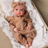image:imageBABESIDE 16 Inch Silicone Baby Doll Realistic Newborn Girl Reborn Doll Full Body Platinum Silicone Lifelike Baby Gift for Kids 3 amp Collectors
