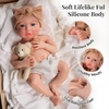 image:imageBABESIDE 16 Inch Silicone Baby Doll Realistic Newborn Girl Reborn Doll Full Body Platinum Silicone Lifelike Baby Gift for Kids 3 amp Collectors