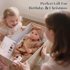 image:imageBABESIDE 16 Inch Silicone Baby Doll Realistic Newborn Girl Reborn Doll Full Body Platinum Silicone Lifelike Baby Gift for Kids 3 amp Collectors