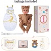 image:imageBABESIDE 16 Inch Silicone Baby Doll Realistic Newborn Girl Reborn Doll Full Body Platinum Silicone Lifelike Baby Gift for Kids 3 amp Collectors
