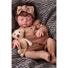 image:imageBABESIDE 18Inch Lifelike Reborn Baby Dolls Larry Realistic Baby Doll Girl Soft Cotton Body Easy to Hold Real Baby Doll Bebe Reborn de Silicona Gift for Kids with Accessories Gift Box