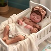 image:imageBABESIDE 18Inch Lifelike Reborn Baby Dolls Larry Realistic Baby Doll Girl Soft Cotton Body Easy to Hold Real Baby Doll Bebe Reborn de Silicona Gift for Kids with Accessories Gift Box