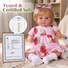 image:imageBABESIDE Lifelike Reborn Baby Dolls 20 Inch Realistic Real Life Poseable Doll Girls Soft Vinyl and Cloth Body with Feeding Kit Gift Box for Kids Age 3