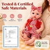 image:imageBABESIDE Silicone Baby Doll 16 Inch Reborn Baby Dolls Silicone Full Body