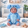 image:imageBABESIDE Baby Dolls 15 Inch Realistic Baby Doll with Bendable Ears