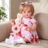 image:imageBABESIDE Lifelike Reborn Baby Dolls 20 Inch Realistic Real Life Poseable Doll Girls Soft Vinyl and Cloth Body with Feeding Kit Gift Box for Kids Age 3