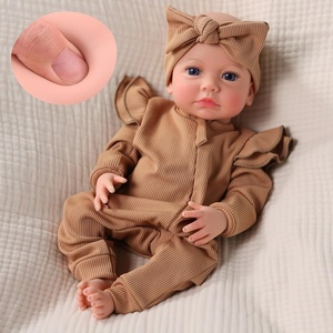 image:imageBABESIDE 16 Inch Silicone Baby Doll Realistic Newborn Girl Reborn Doll Full Body Platinum Silicone Lifelike Baby Gift for Kids 3 amp Collectors