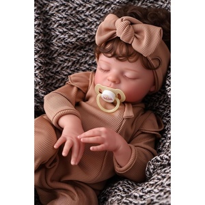 image:imageBABESIDE 18Inch Lifelike Reborn Baby Dolls Larry Realistic Baby Doll Girl Soft Cotton Body Easy to Hold Real Baby Doll Bebe Reborn de Silicona Gift for Kids with Accessories Gift Box