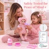 image:imageBABESIDE 12 Baby Doll Full Vinyl with Pink Bear Outfit Set amp Feeding Set