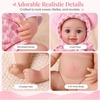 image:imageBABESIDE 12 Baby Doll Full Vinyl with Pink Bear Outfit Set amp Feeding Set