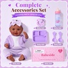 image:imageBABESIDE 12 Inch Black Baby Doll Full Vinyl with Accessories for Girls